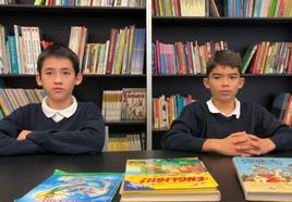 Martín Lecuona y Raphael Anglade, alumnos de 1º ESO.