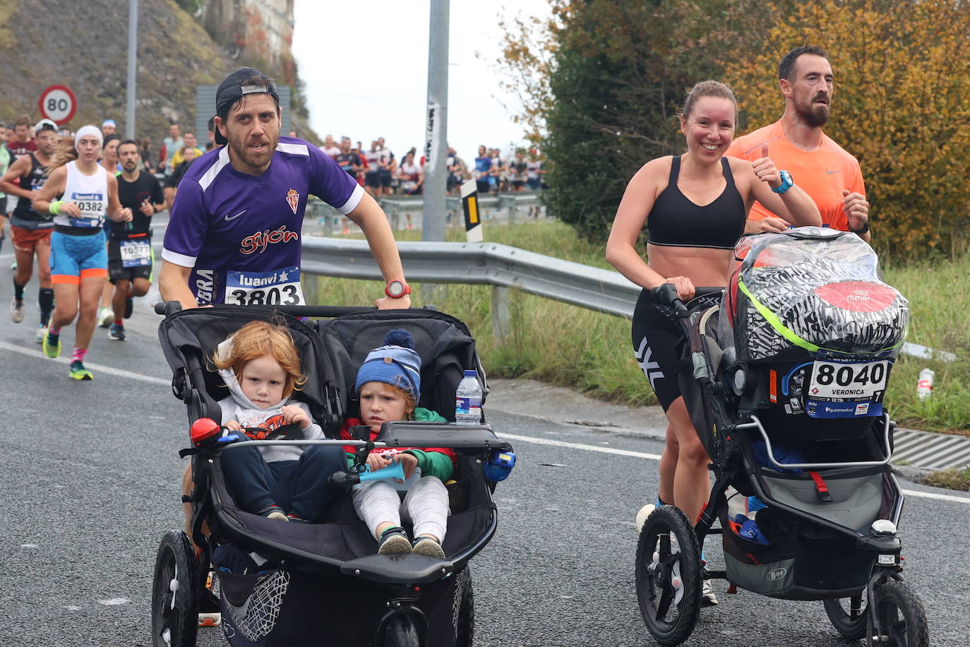 Fotos de la Behobia 2023 a su paso por Gaintxurizketa