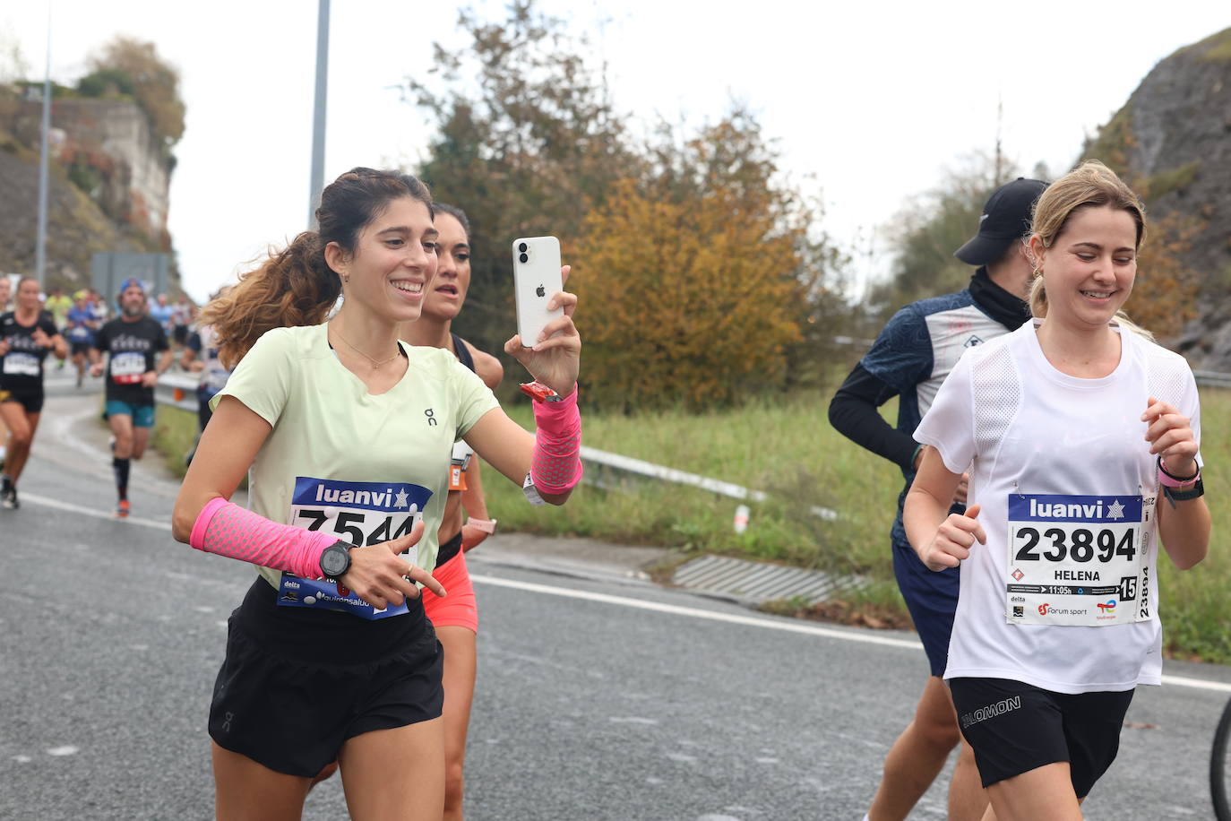 Fotos de la Behobia 2023 a su paso por Gaintxurizketa