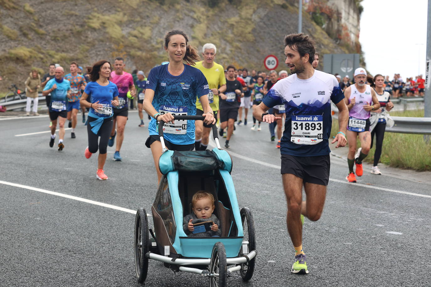 Fotos de la Behobia 2023 a su paso por Gaintxurizketa
