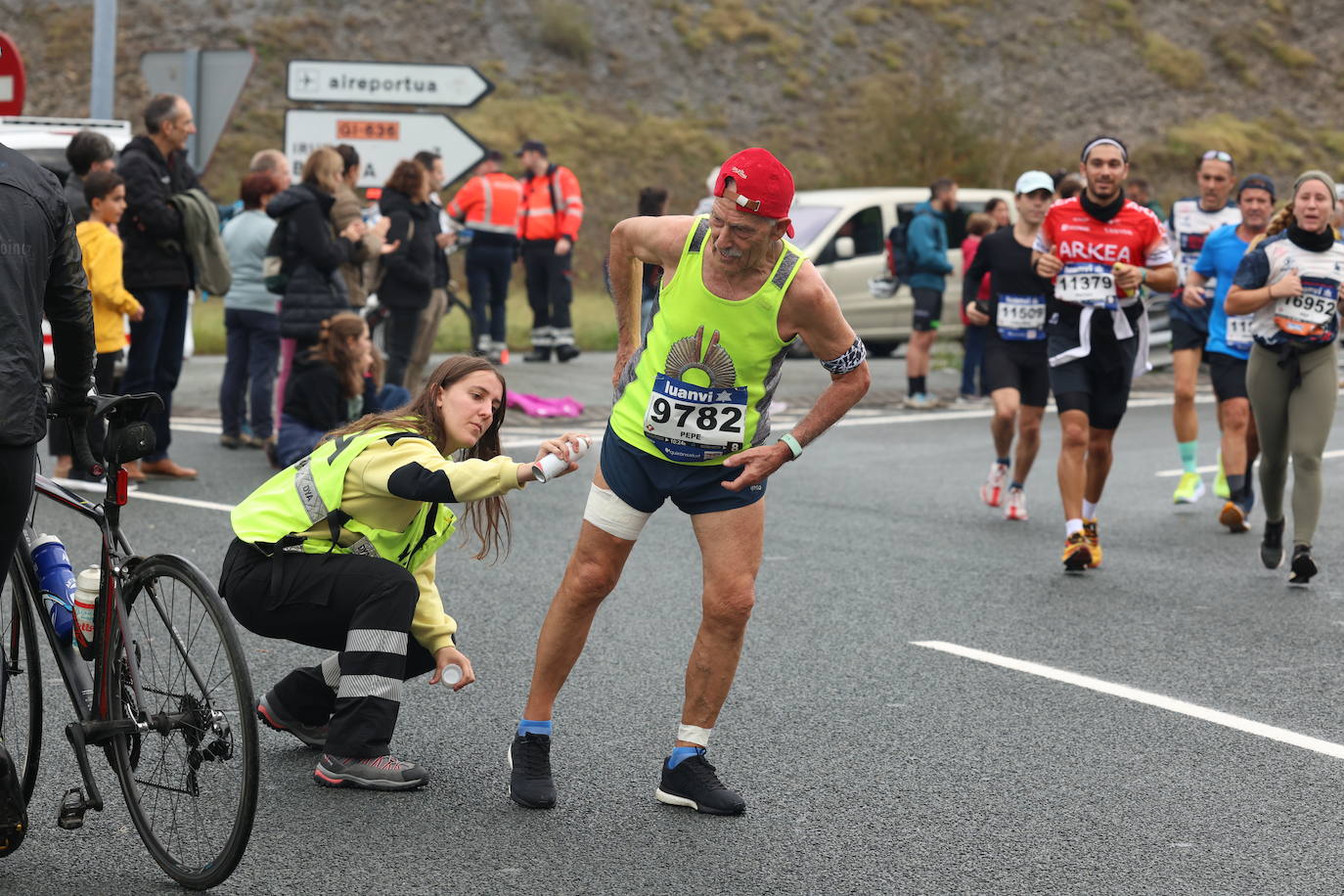 Fotos de la Behobia 2023 a su paso por Gaintxurizketa