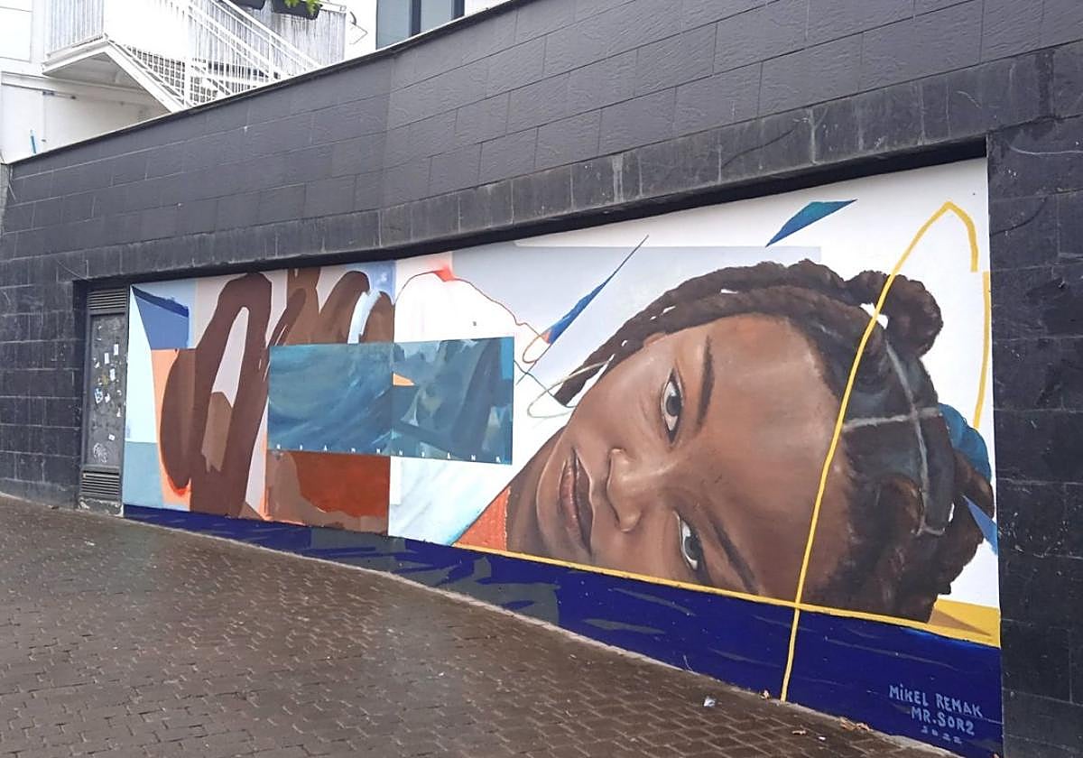 Ndnak Ndank presente en la pared del viejo Gaspar con el graffiti firmado por Mikel Remak y Mr.Sor2.