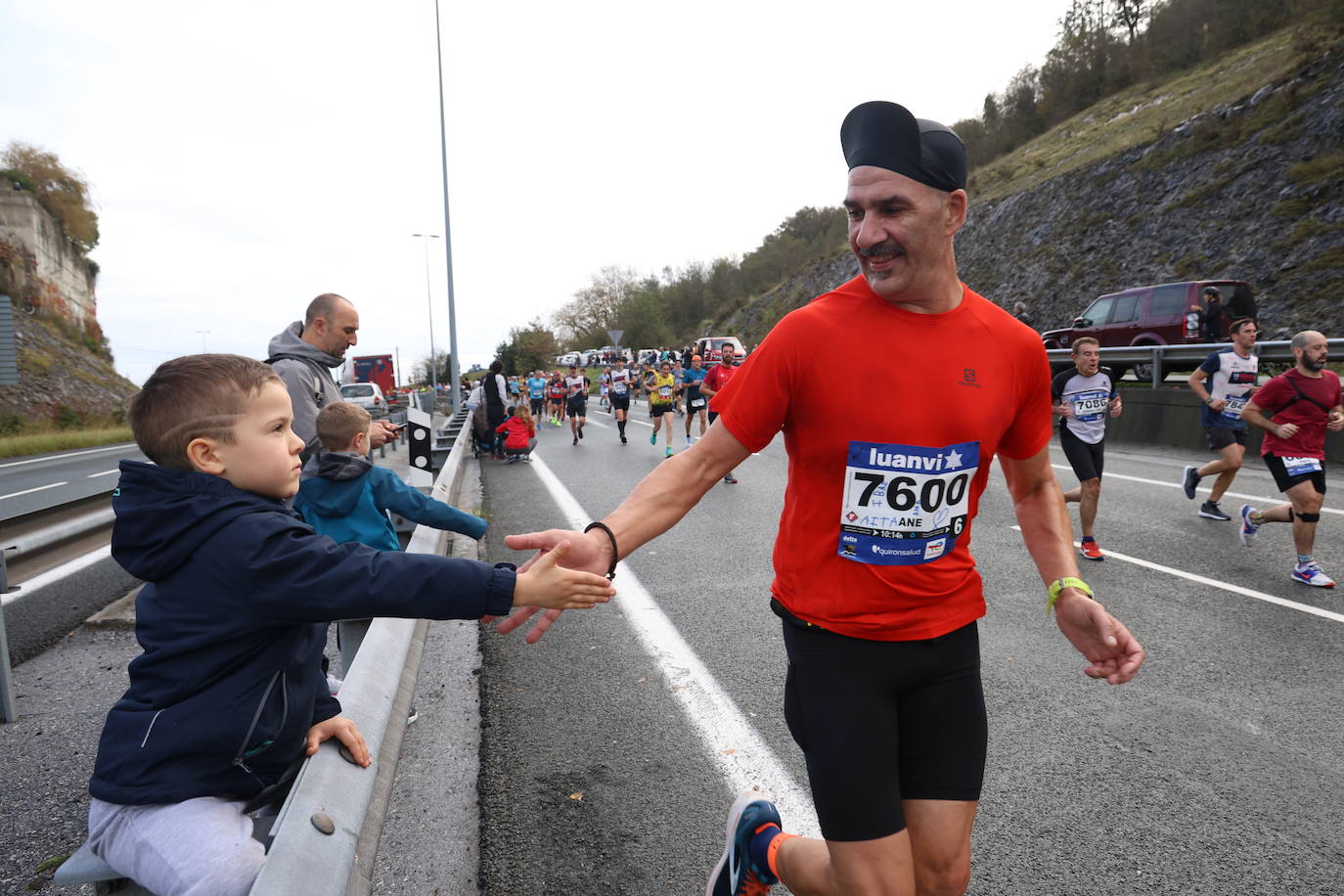 Fotos de la Behobia 2023 a su paso por Gaintxurizketa