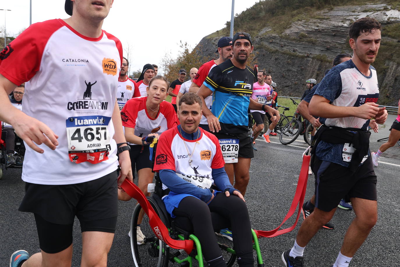 Fotos de la Behobia 2023 a su paso por Gaintxurizketa