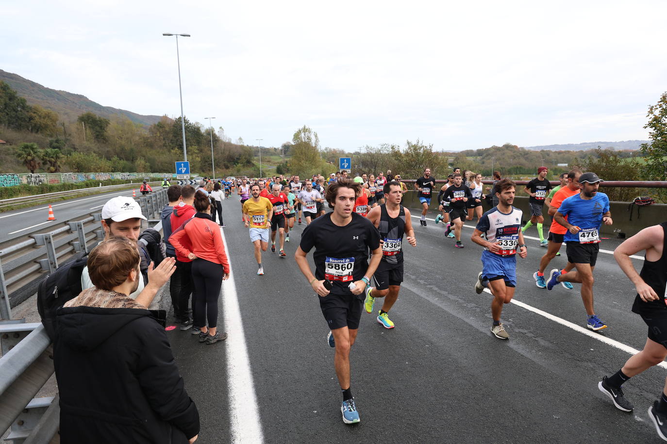 Fotos de la Behobia 2023 a su paso por Gaintxurizketa