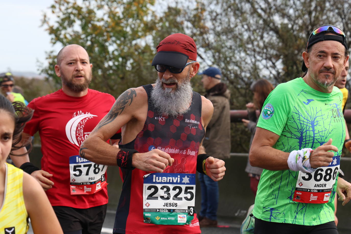 Fotos de la Behobia 2023 a su paso por Gaintxurizketa