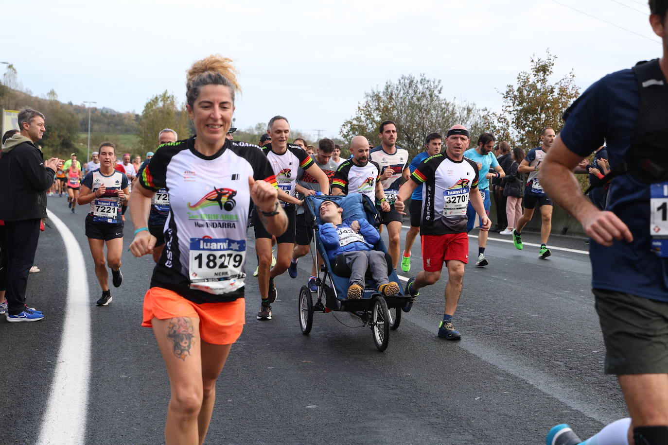 Fotos de la Behobia 2023 a su paso por Gaintxurizketa