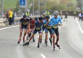 Las fotos de la carrera de los rollers en la Behobia - San Sebastián 2023