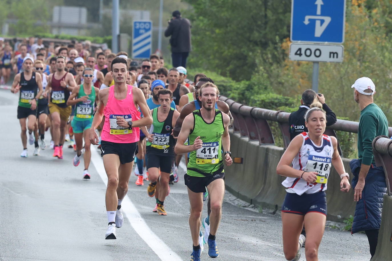 Fotos de la Behobia 2023 a su paso por Gaintxurizketa