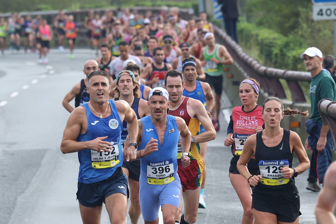 Fotos de la Behobia 2023 a su paso por Gaintxurizketa