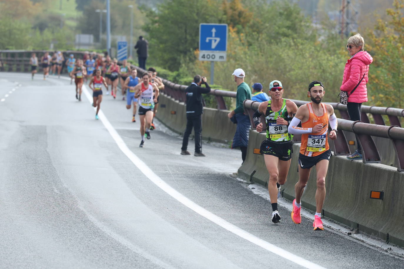 Fotos de la Behobia 2023 a su paso por Gaintxurizketa