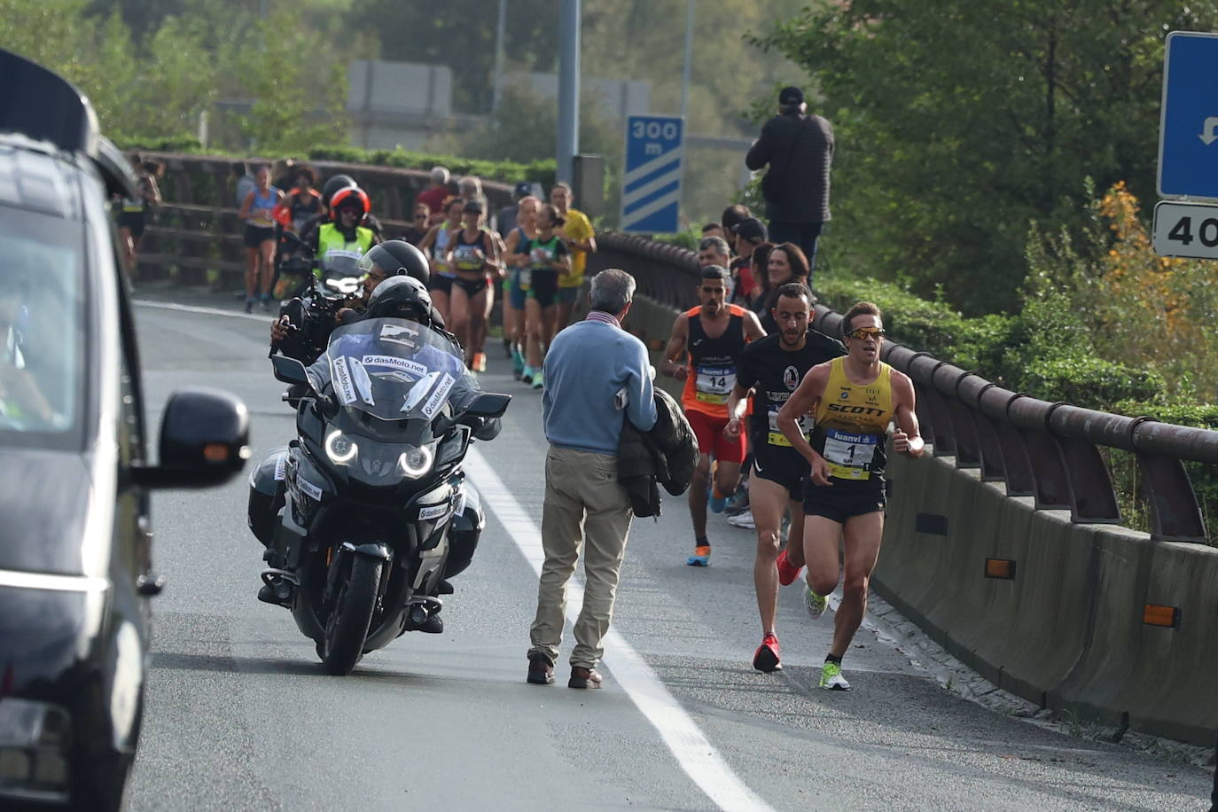 Fotos de la Behobia 2023 a su paso por Gaintxurizketa