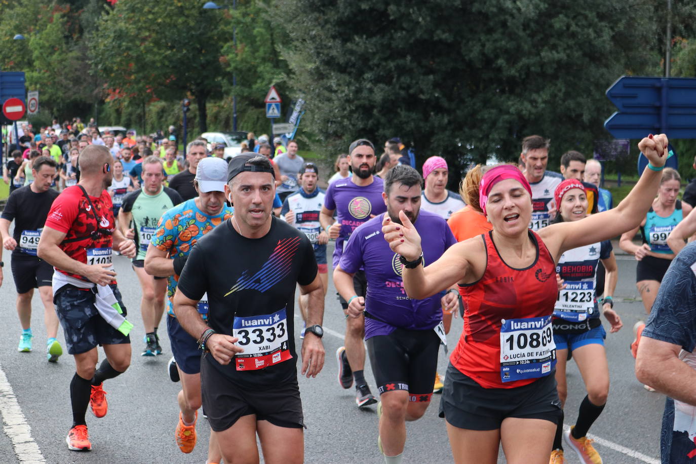 Fotos de la Behobia-San Sebastián 2023 a su paso por Errenteria