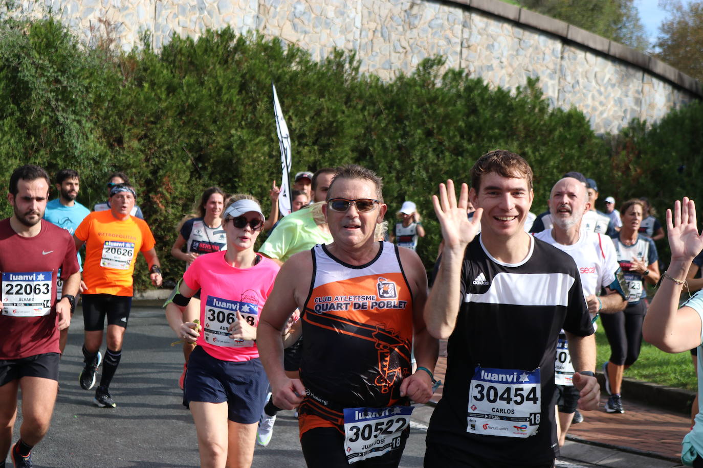 Fotos de la Behobia-San Sebastián 2023 a su paso por Errenteria