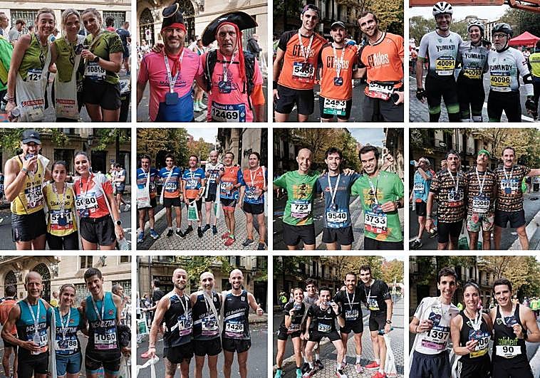 Populares que han concluido la Behobia-San Sebastián.