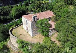 La ermita de Santa Ana en una foto tomada con un dron.