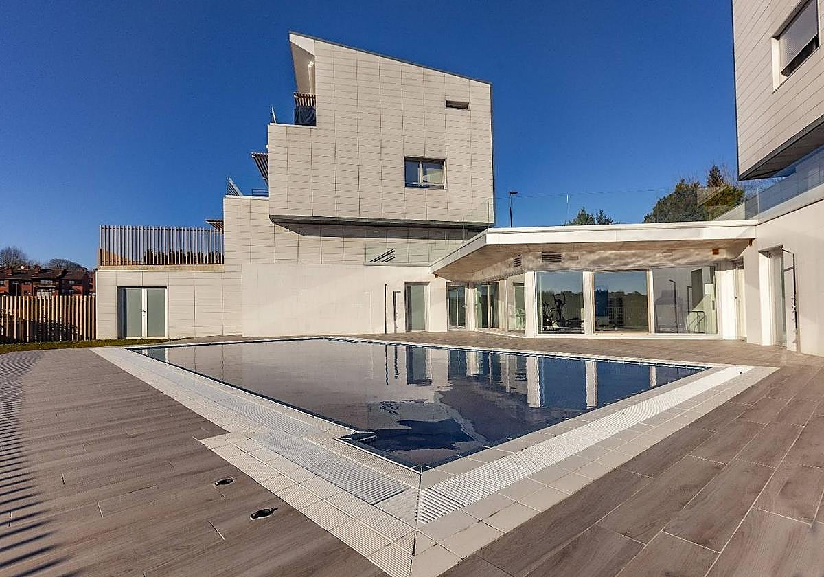 Vista de una vivienda de Arbaizena Homes II en los antiguos terrenos de la Casa de Alba