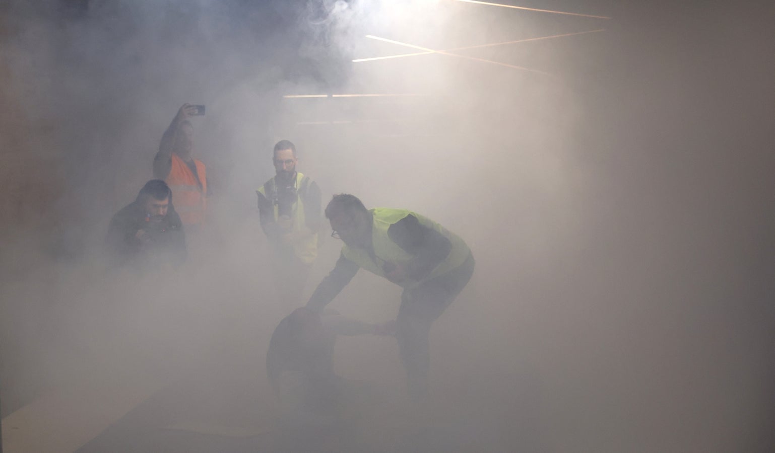 Simulacro de incendio en Garbera