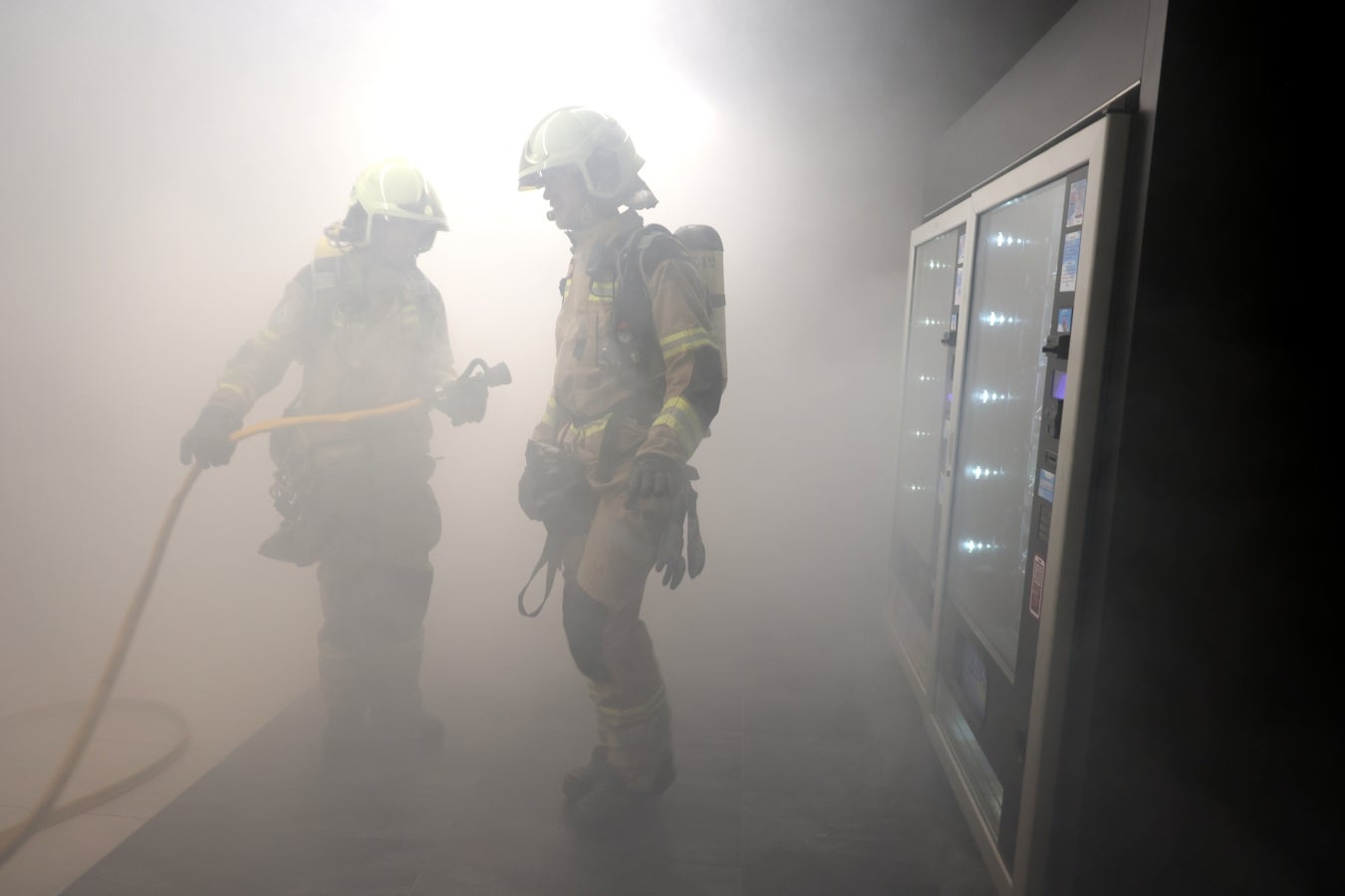 Simulacro de incendio en Garbera
