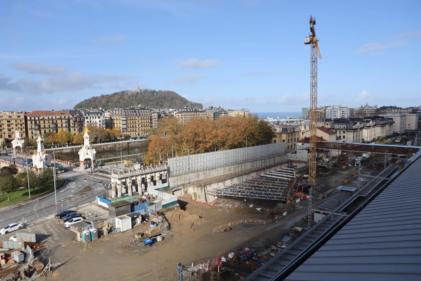 La estación del TAV toma forma en Donostia