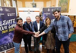Presentación de la Copa Asobal en el Ayuntamiento de Irun.