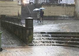 Los chubascos de este martes fueron abundantes en buena parte de Gipuzkoa.