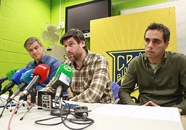 Julen Aginagalde, Gurutz Aginagalde y Gorka Wamba.