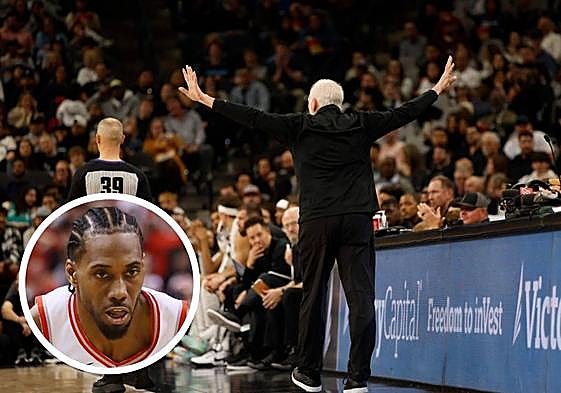 Gregg Popovich pide a su pabellón que pare de abuchear a Kawhi Leonard.