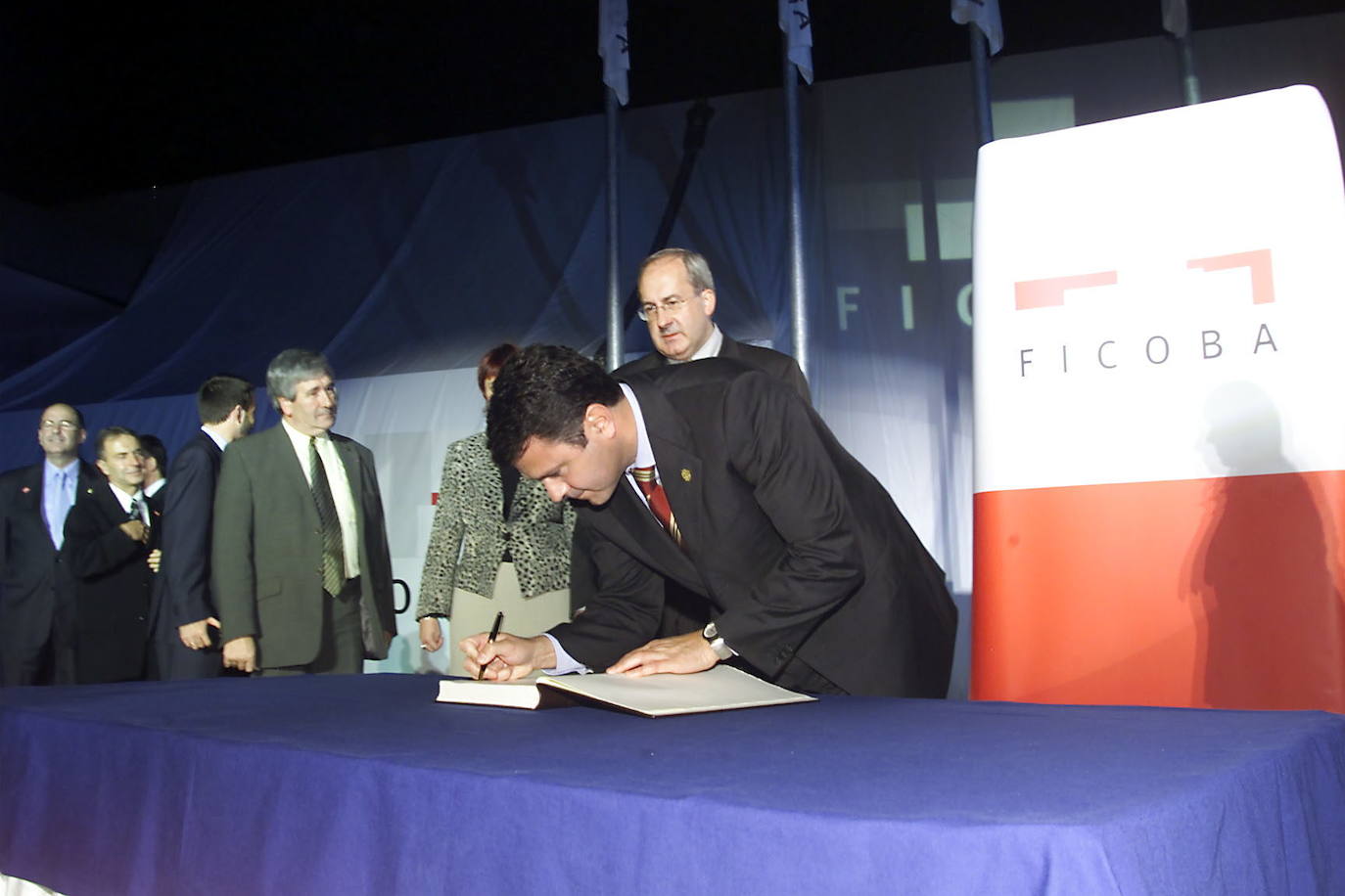 Inauguración de Ficoba, en octubre de 2003.