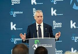 Iñigo Urkullu, este octubre en el 'Encuentro con el Lehendakari' que tuvo lugar en el DV Gunea.