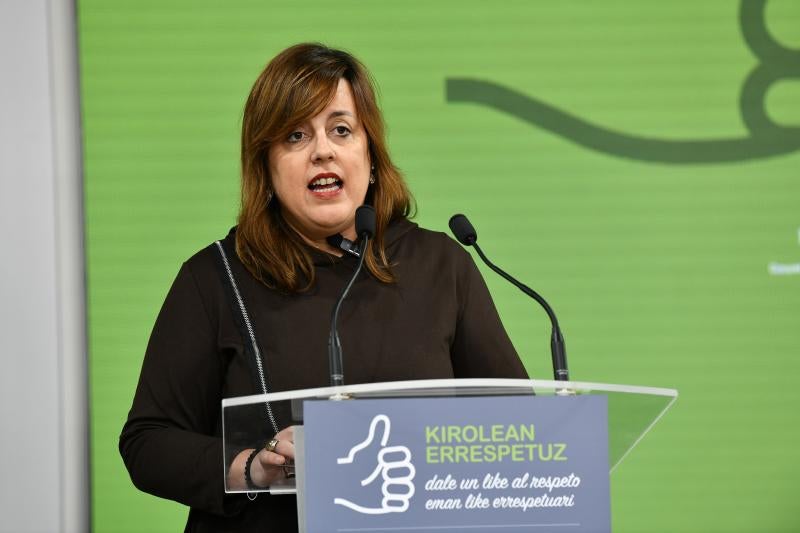 La diputada de Cultura, Cooperación, Juventud y Deportes Goizane Álvarez.