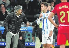 Imanol habla con Zubimendi.