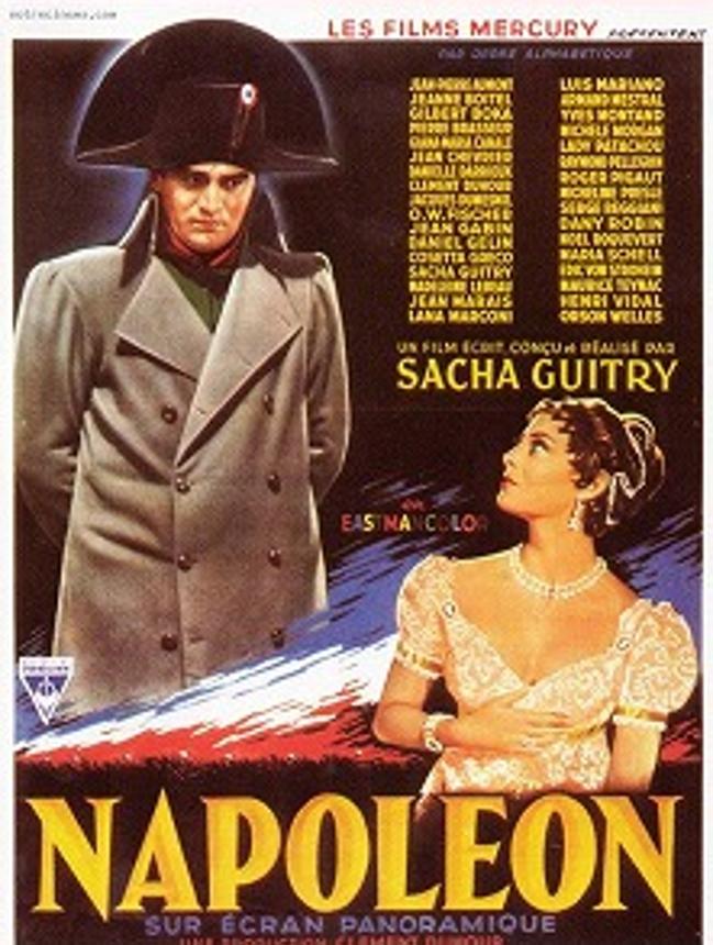 Cartel promocional de la película de Sacha Guitry sobre Napoleón (1955)