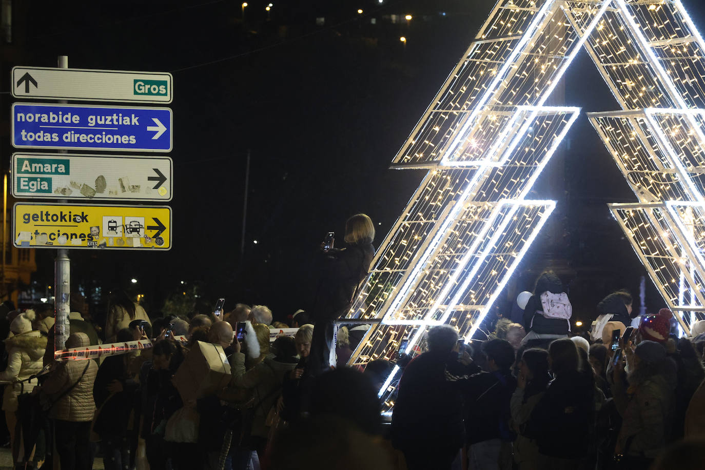 Paseo por la iluminación en Donostia