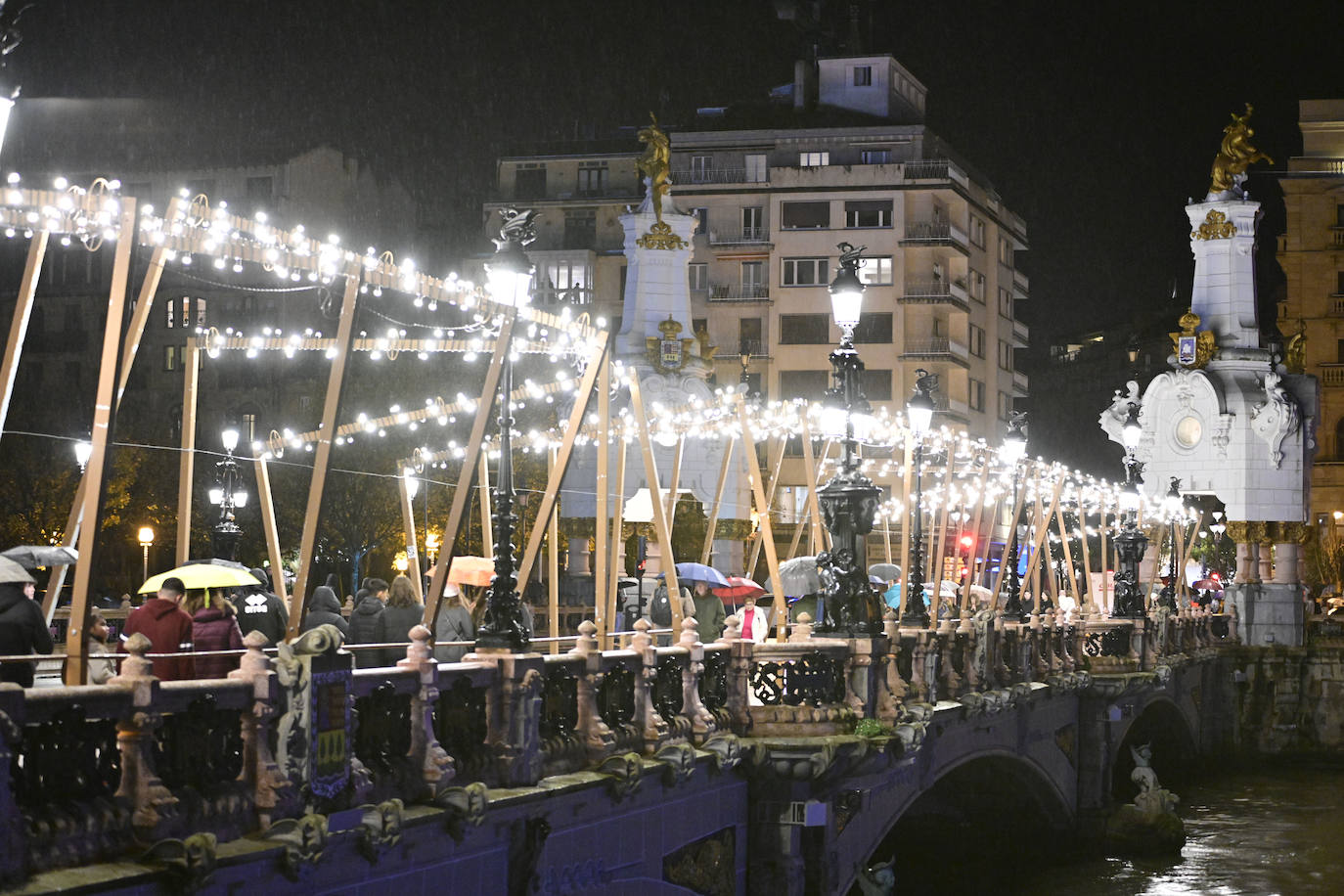 Paseo por la iluminación en Donostia