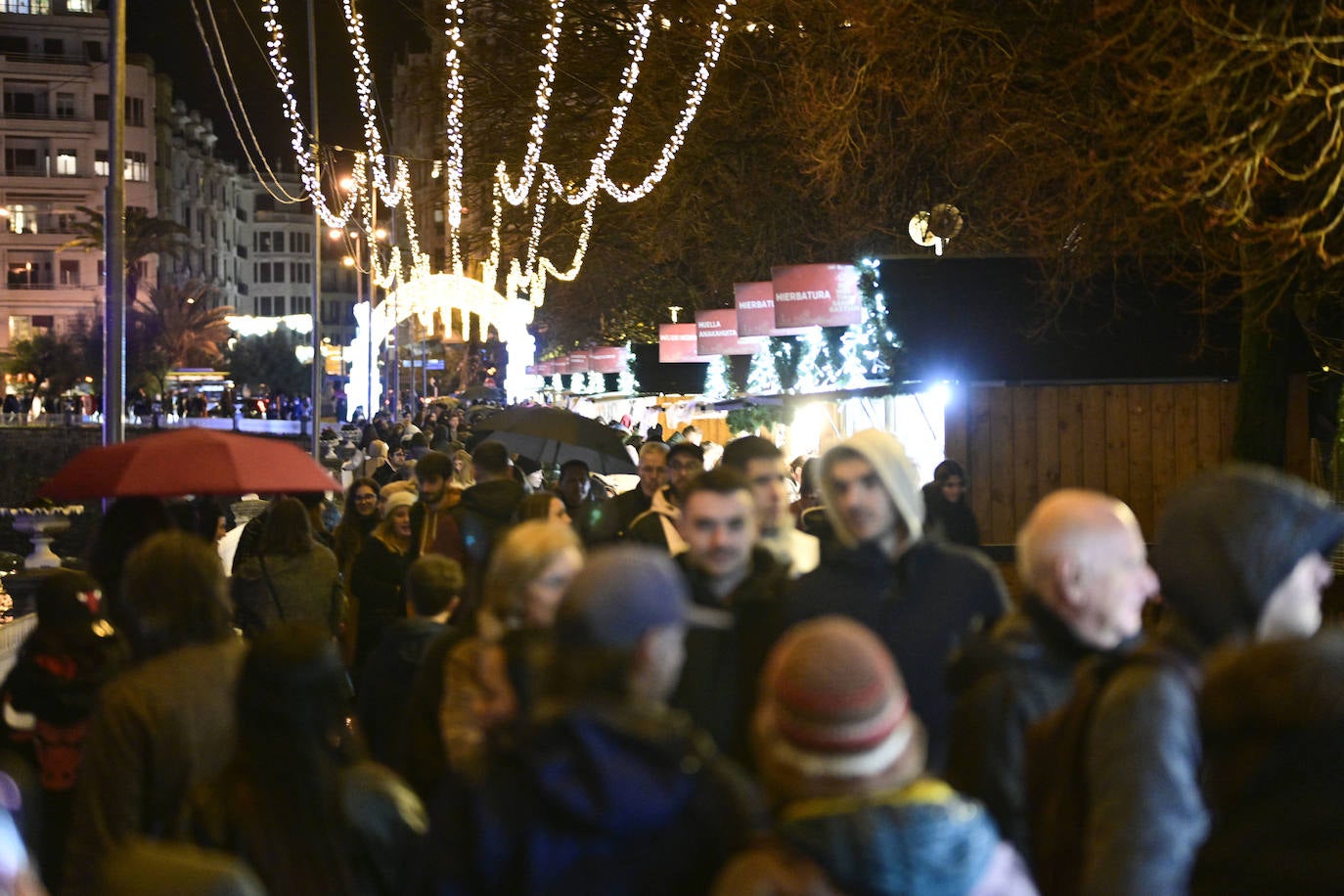 Paseo por la iluminación en Donostia