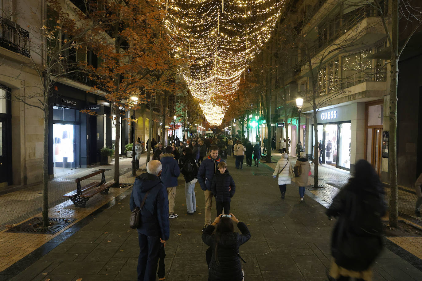 Paseo por la iluminación en Donostia