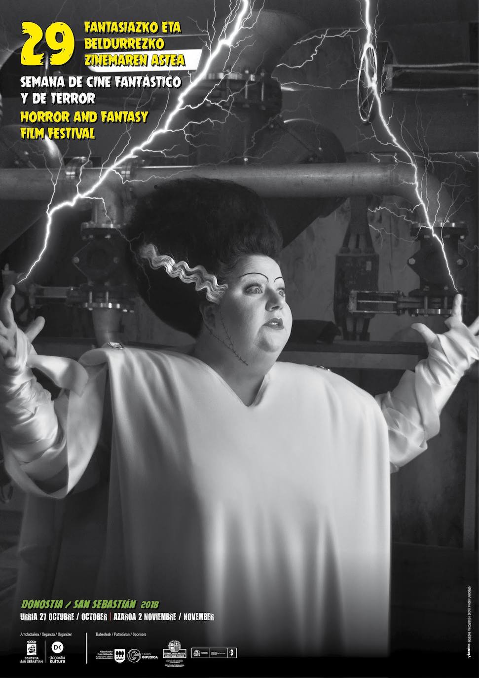 Cartel de la 29 Semana de Cine Fantástico y de Terror, protagonizado por Itziar Castro.