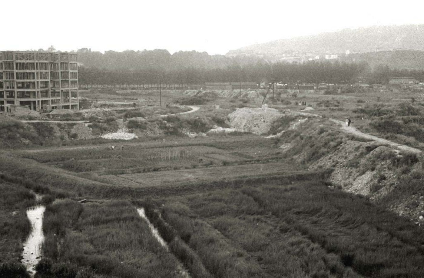 Terrenos de la actual plaza de Irún.