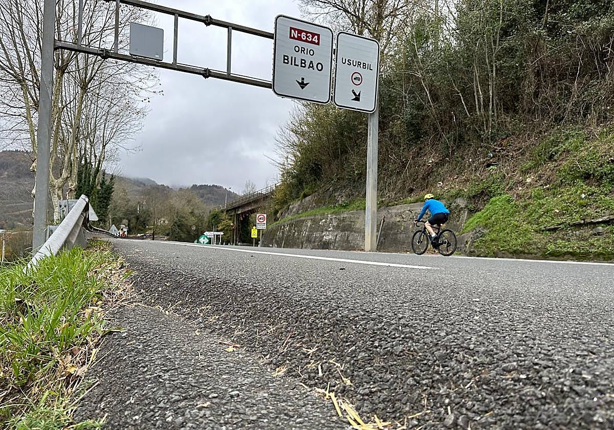 Lugar en el que se ha producido el atropello mortal esta noche en Usurbil.