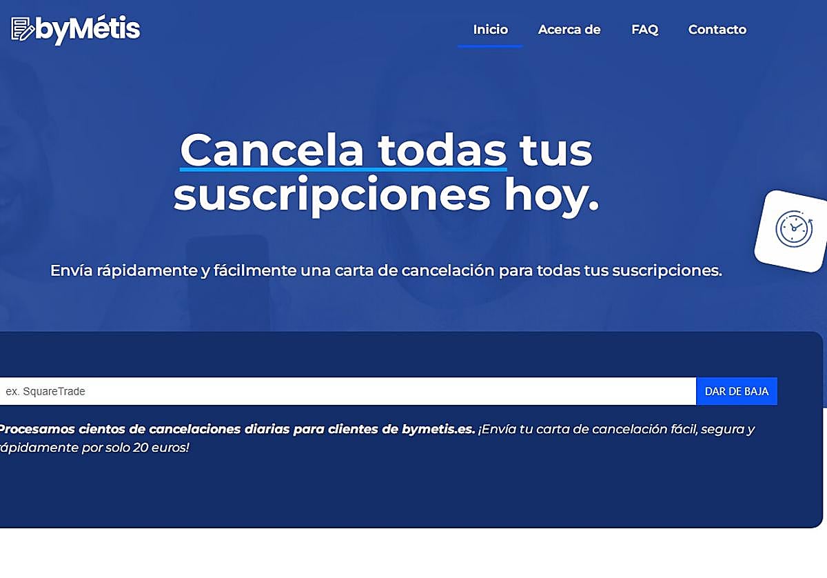 Denuncian la falta de transparencia de Bymetis, una empresa de cancelación de suscripciones