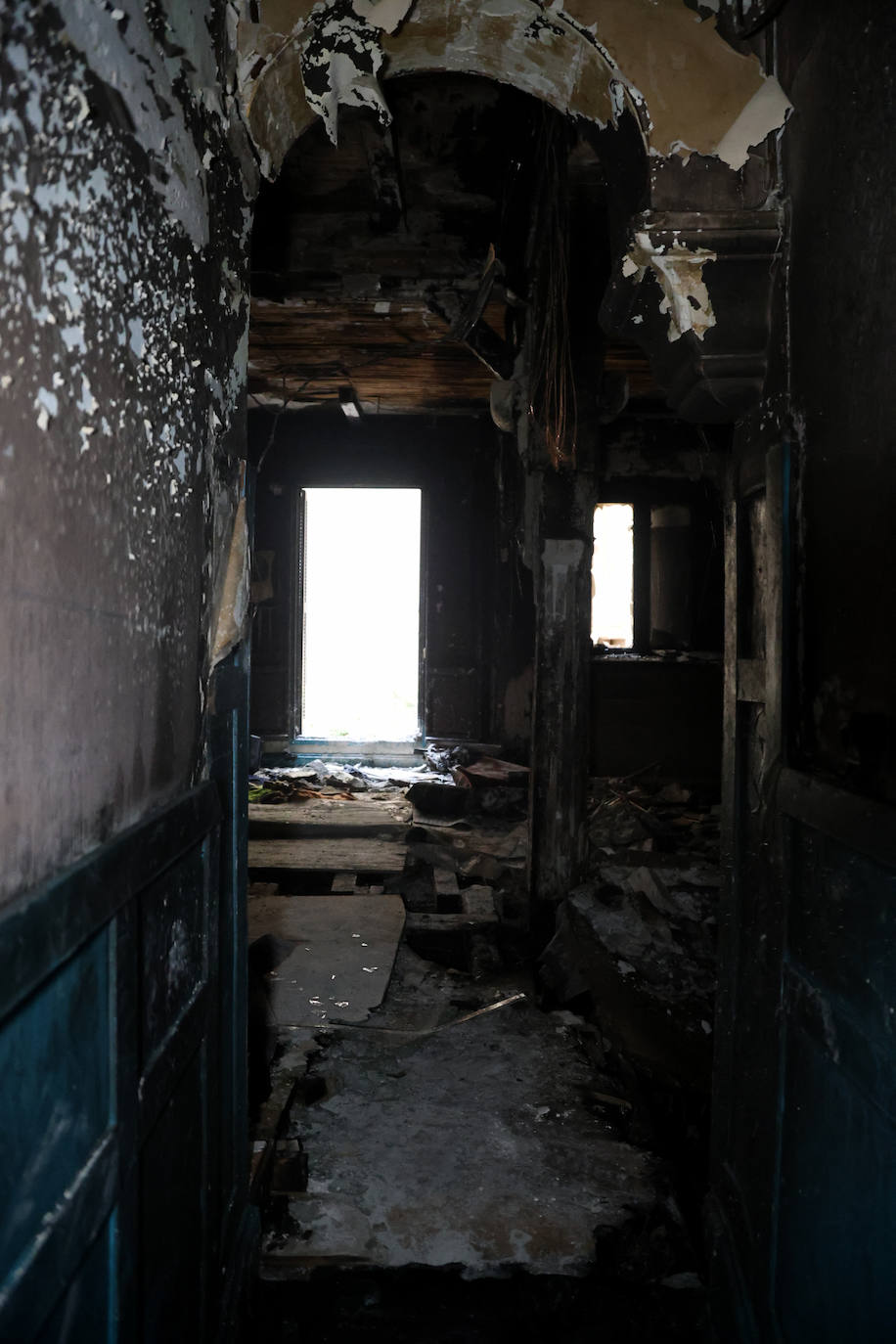 Así quedaron las viviendas de la calle 31 de Agosto afectadas por el fuego