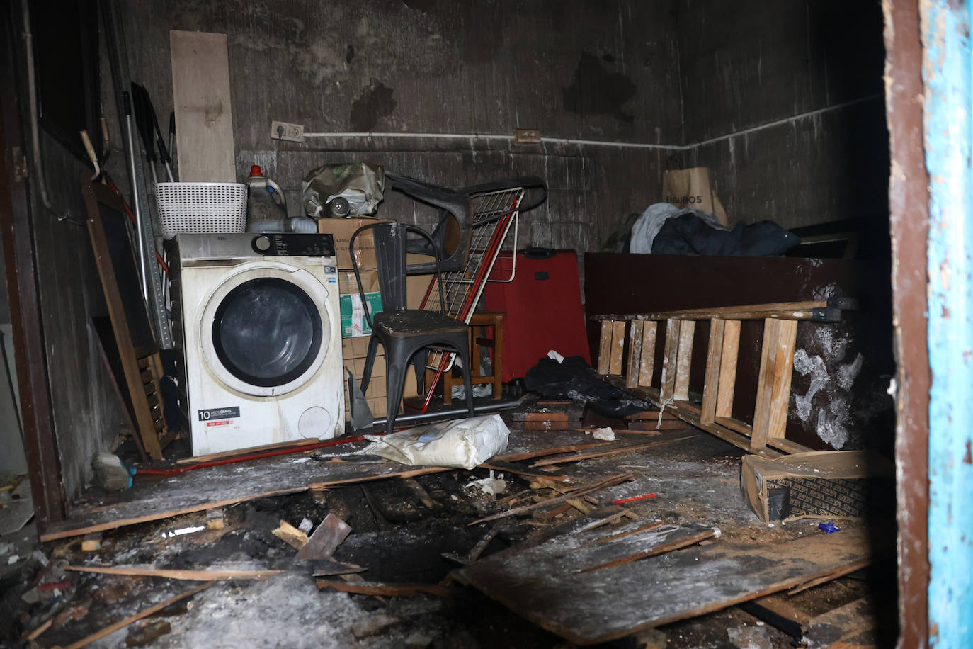 Así quedaron las viviendas de la calle 31 de Agosto afectadas por el fuego