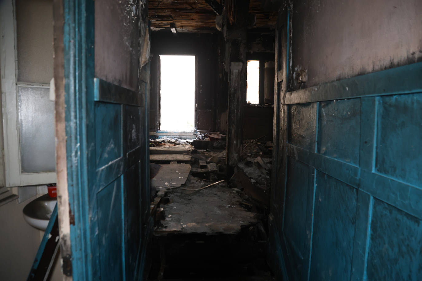 Así quedaron las viviendas de la calle 31 de Agosto afectadas por el fuego