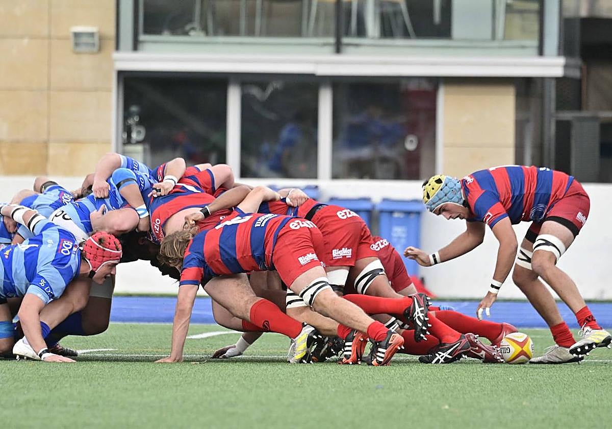 Momento de un encuentro del Ampo Ordizia.