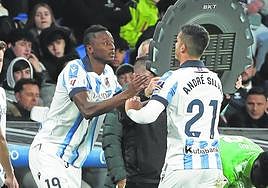 André Silva fue sustituido por Sadiq en el partido del domingo.