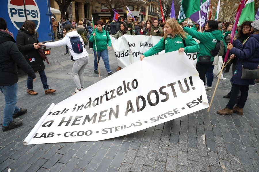 Manifestación con motivo de la huelga del sector público