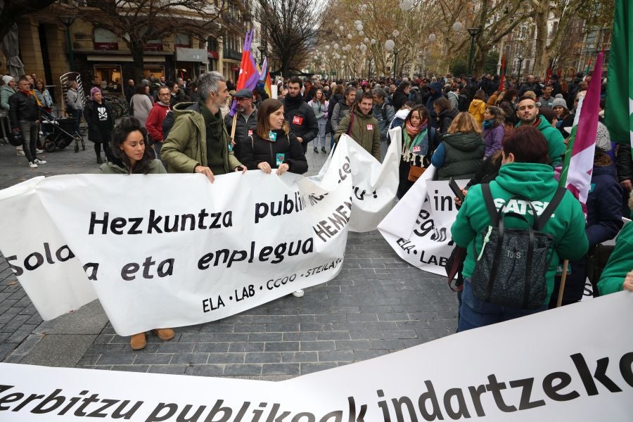 Manifestación con motivo de la huelga del sector público