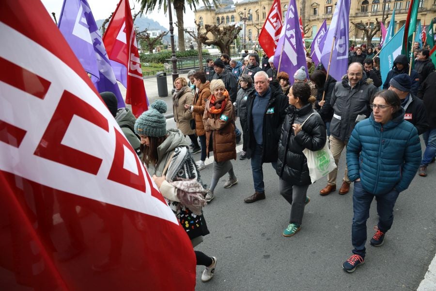 Manifestación con motivo de la huelga del sector público