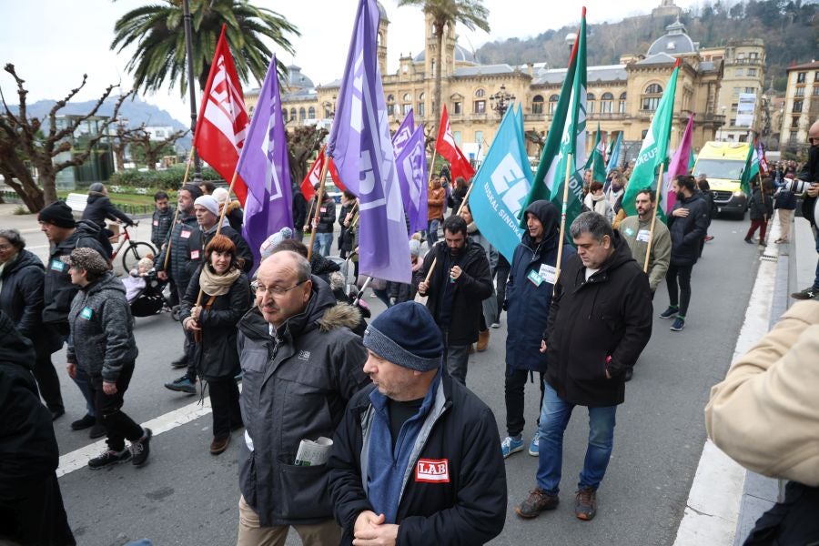 Manifestación con motivo de la huelga del sector público